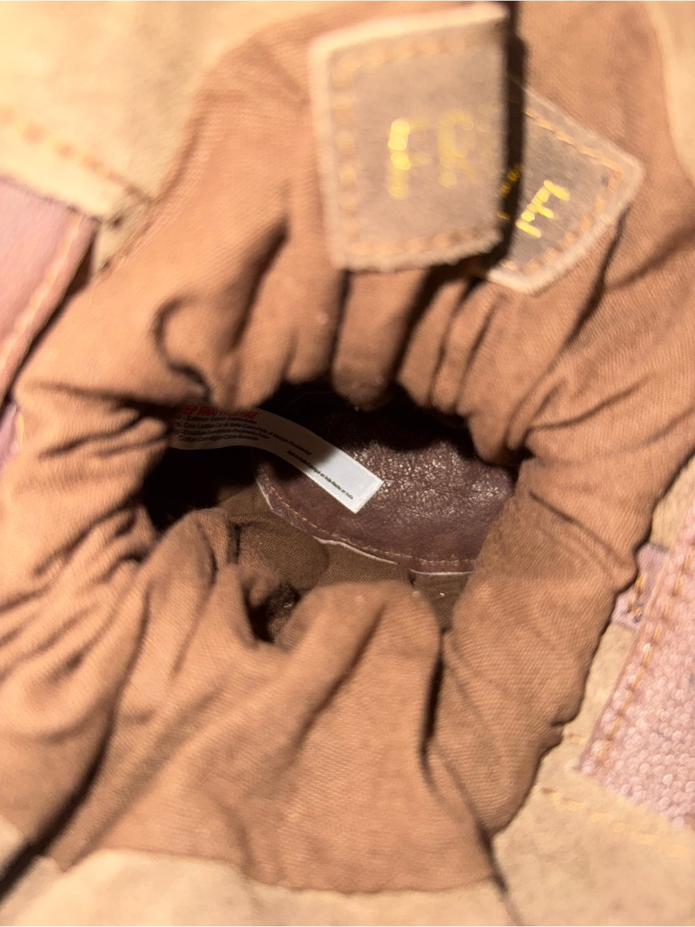 Free People Suki Mini Tote Brown Suede Crossbody New $78 - Picture 8 of 8